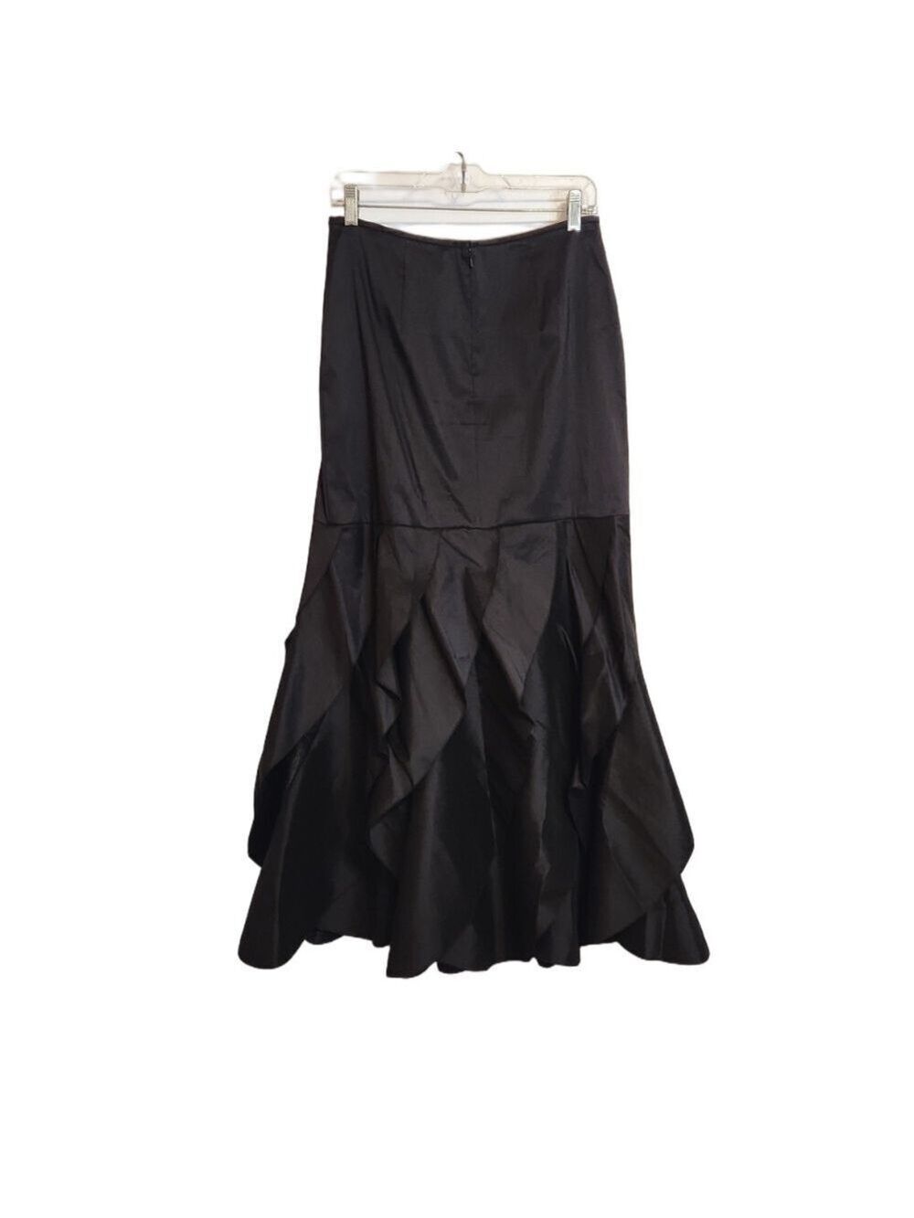 KM Collections Black Maxi Mermaid Skirt Size 8 - Picture 4 of 11